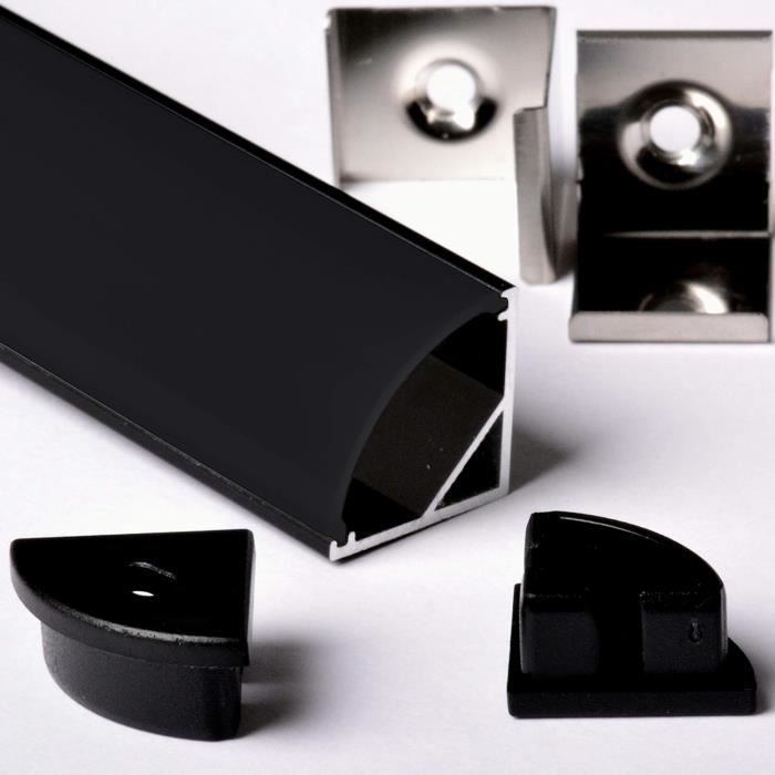 Profilé Aluminium 1 Mètre Pour Ruban LED Avec Diffuseur - Barre Rigide 1MT