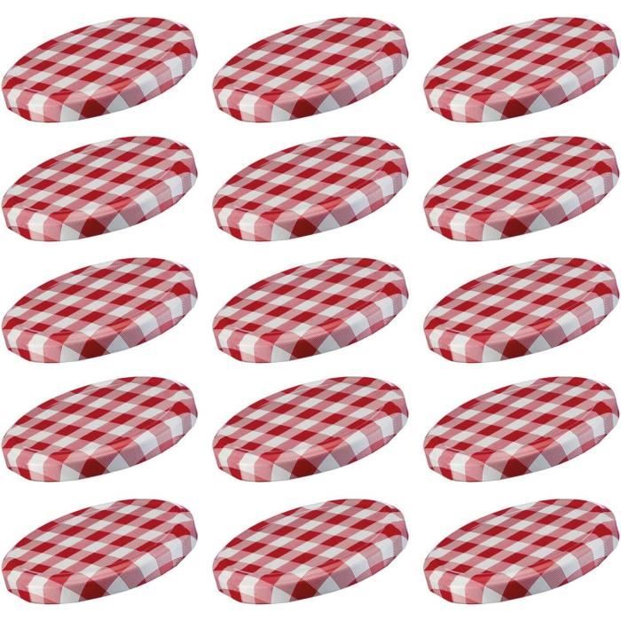 Lot De 20 Couvercles Métalliques Pour Bocaux 63 Mm - Étanches, Pour Conservation Et Stockage En Verre