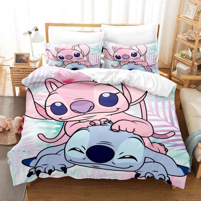 Housse de Couette 200x200 cm avec 2 Taies doreiller 50x75 cm De Lit Enfant avec Parure de lit pour Garçons Filles Style 19