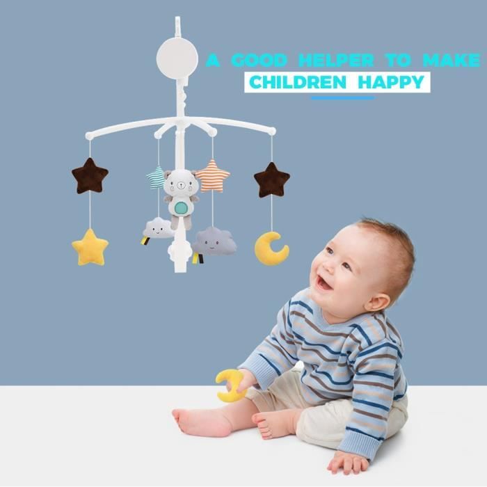 Jouet Bebe 0 12 Mois Berceau Mobile Musique Lit Cloche Animal Hochet Fs247 Cdiscount Pret A Porter
