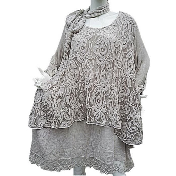Tunique dentelle grande taille Clearance