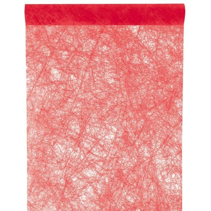Santex Chemin De Table Fanon Rouge Achat Vente Chemin De Table