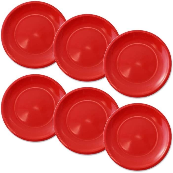 Cartaffini – 6 Assiettes Fruits légers en mélamine, ø 19,2 cm, Couleur ...