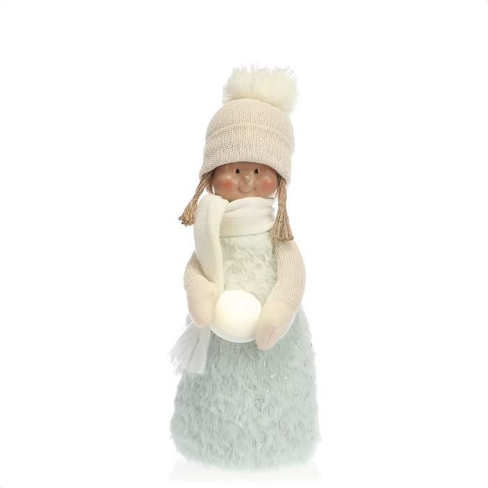 Poupée En Porcelaine Décorative – 30,5 Cm, Robe De Velours, Avec Présentoir – Décoration D’Intérieur, Bureau, Collection