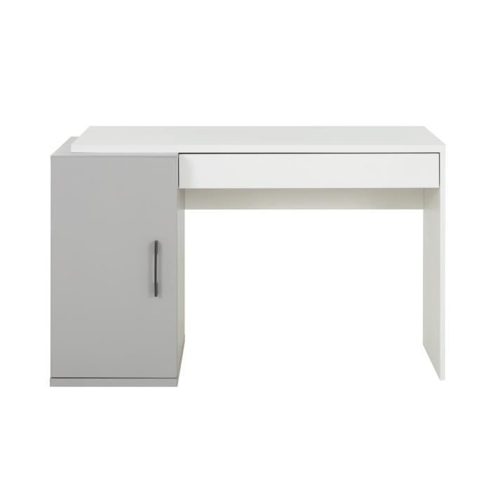 Bureau 1 porte 1 tiroir - Urbain - Décor Gris - UGO - GAMI