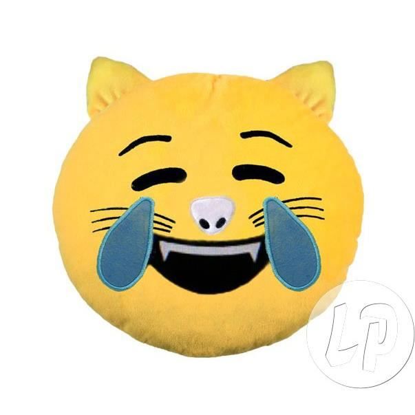 Coussin Emoticone Chat Mort De Rire 33cm Qualite Coolminiprix Cdiscount Maison