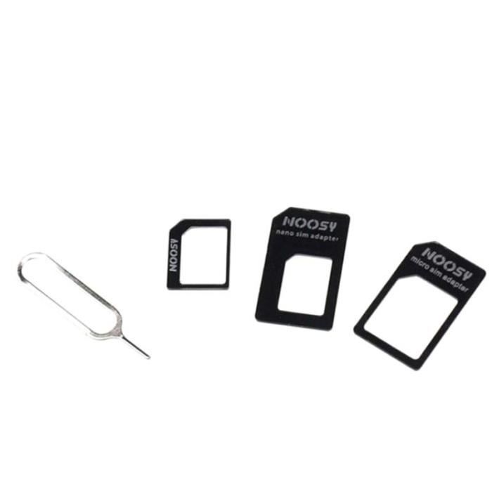 Adaptateur Carte SIM Nano + Micro SIM 3 en 1 - Cdiscount Téléphonie
