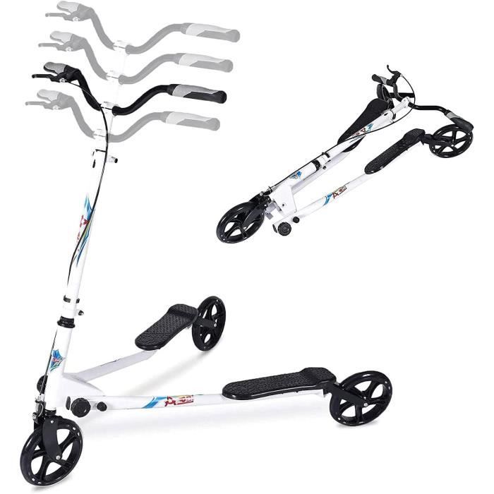 3 Roues Scooter Pliable Swing Tri Slider Kick Wiggle