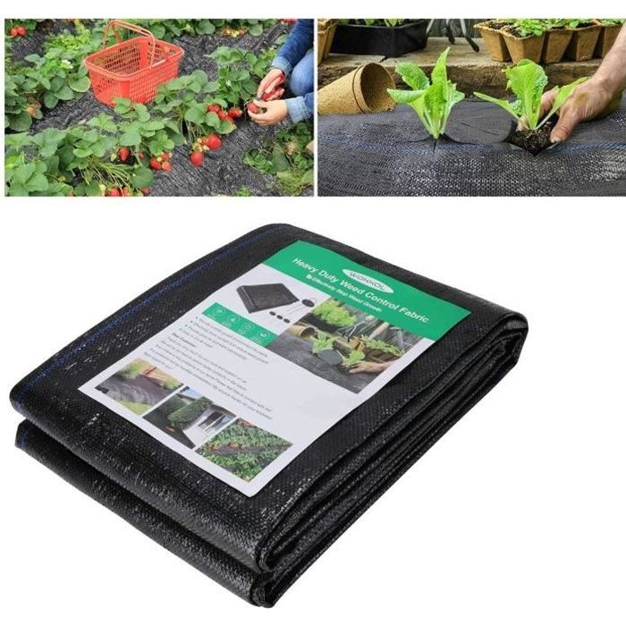 Feutre Anti-mauvaises Herbes 40 M² - 50 G/m², Résistant Aux UV, Avec 50 Ancrages De Sol - 4