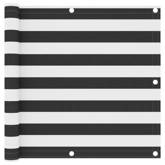 Écran de balcon VIDAXL Anthracite et blanc 90x400 cm - Imperméable et protection UV