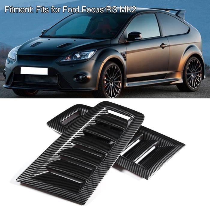 Modifié Pour Évent DAir De Capot DAbs Automatique Pour Ford Focus Rs Mk2 (Impression De Transfert Hydrographique)-NIM