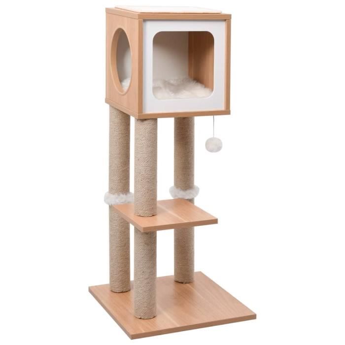 Best Meuble Arbre A Chat Design Contemporain Palais De Chat Avec Tapis A Gratter En Sisal 90 Cm Cdiscount Animalerie