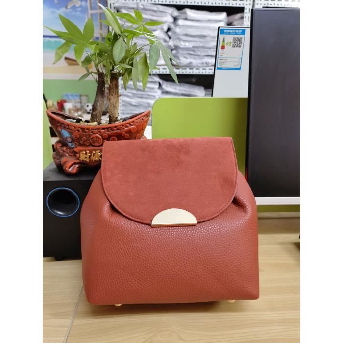 Sac a sale main interieur rouge