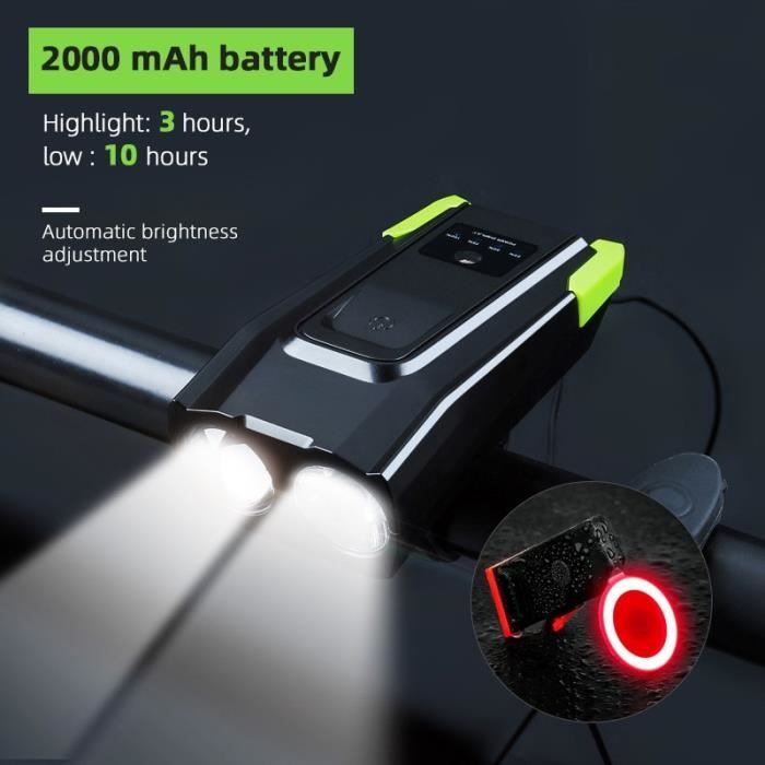 Feu Arrière Vélo LED Rechargeable USB - Étanche IPX7, Sécurité Nocturne