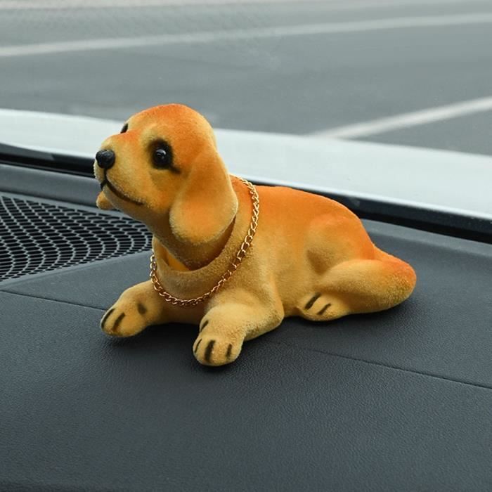 Vvikizy Statue de chien en résine Statue de chien Style mignon vif