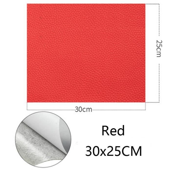 50X138CM Patch Autocollant Cuir Rouge-Marron, 1 Patch de Réparation en 50X138CM Patch Autocollant Cuir Rouge-Marron, 1 Patch de Réparation en