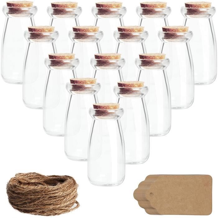 Flacons En Verre Avec Bouchon De Lège, Lot De 120, Mn-boutelles Pour Hule, épces, Herbes