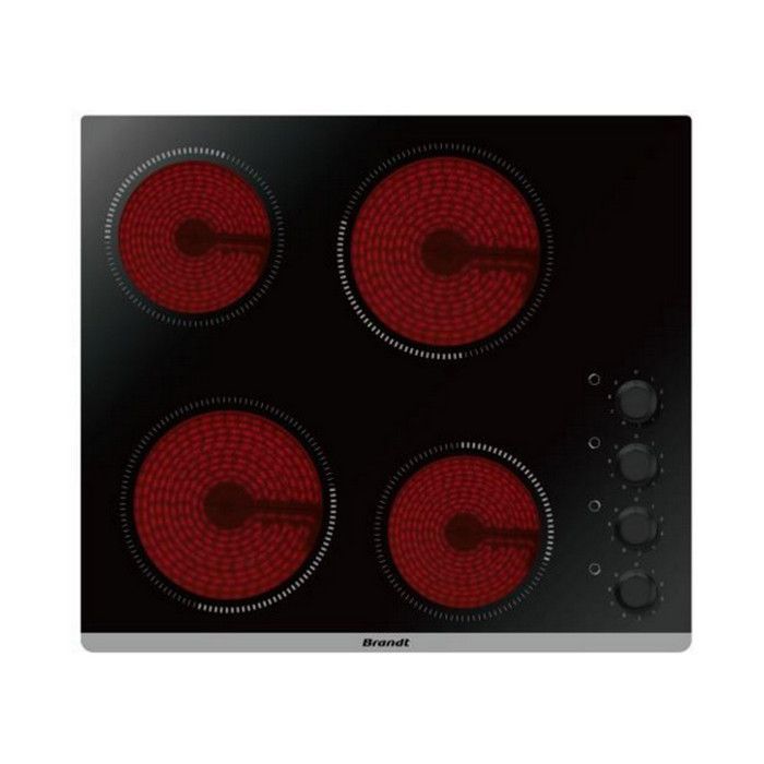 BRANDT Table vitrocéramique 4 foyers BPV6410B - vue 5