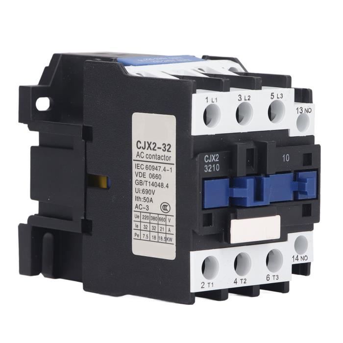 YUI EJ.life Contacteur AC Sur Rail DIN Contacteur AC 32A 3 Ples 3