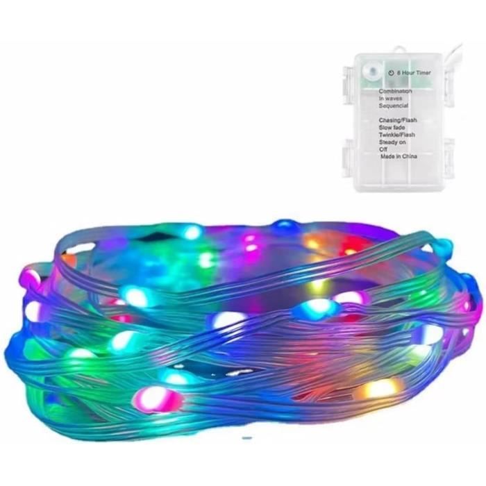 Guirlande Lumineuse LED Extérieur 30m - 720 LEDs Bleues - étanche IP65 - Avec Télécommande Et Minuterie - 8 Modes