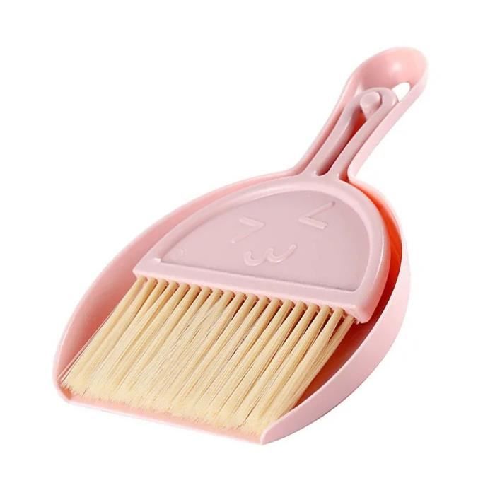 Petite Balayette En Paille De Chine - Léger, Durable, Pour Nettoyer Tables, Bureaux, Canapés (20x16x2,5 Cm)