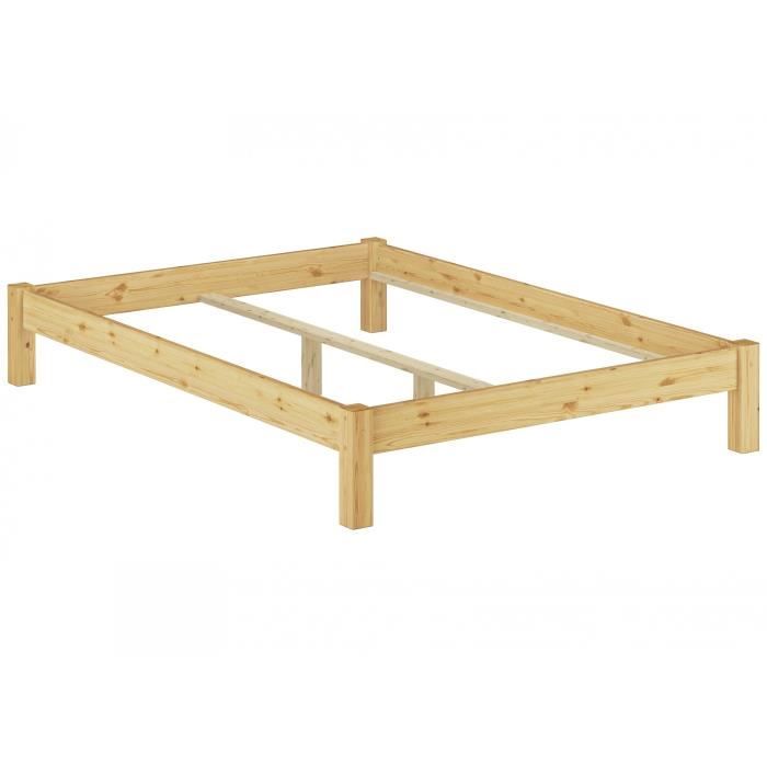 60 35 14or Cadre De Lit Futon Pin Massif Naturel Design Moderne