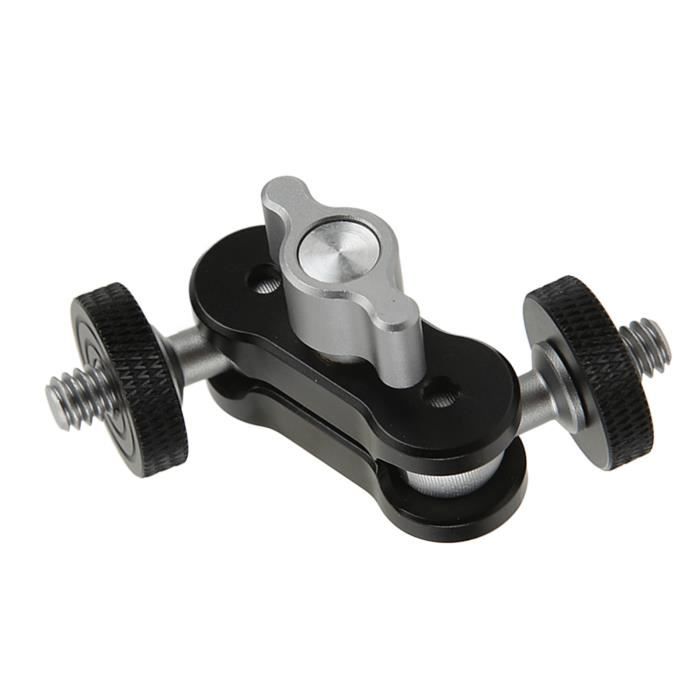 Bras Articulé Double Boule Alliage Aluminium – Accessoire Photo Sous-Marine, Rotatif 360°, Résistant Corrosion