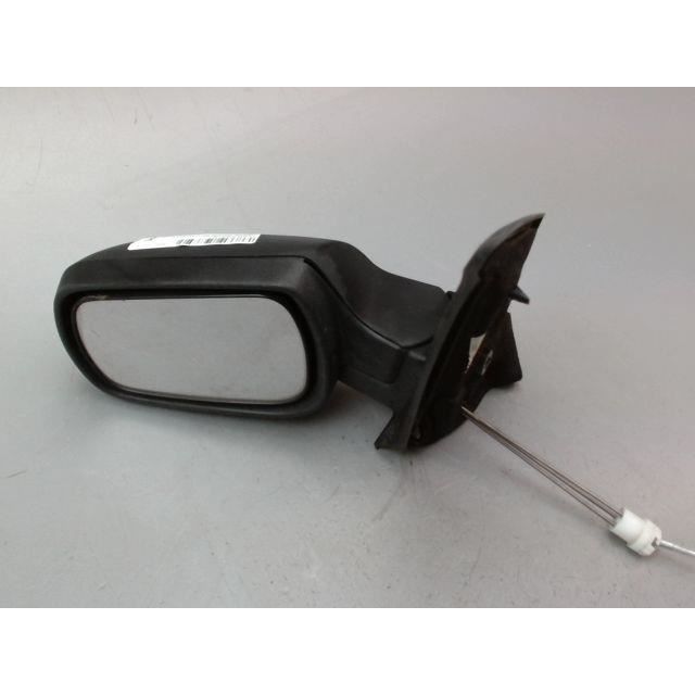 Rétroviseur Gauche Mécanique Noir Pour Ford Fiesta MK5 Phase 1 (2002-2005) - Modèle Convexe