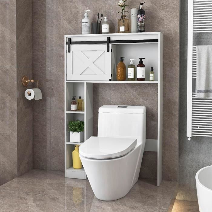 Armoire de cuisine multi-usages avec étagères et portes réglables, en bois, 110 cm de haut, noire | Leroy Merlin