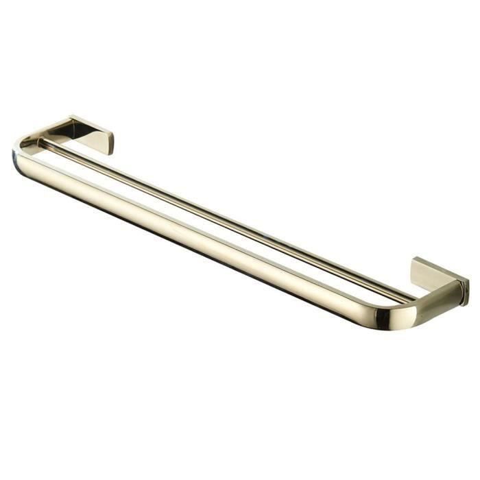 Porte-serviettes De Salle De Bain Mural Pliable, Sans Perçage, Barre De Serviette Gris 60 4 7 6 5 Cm 91905016