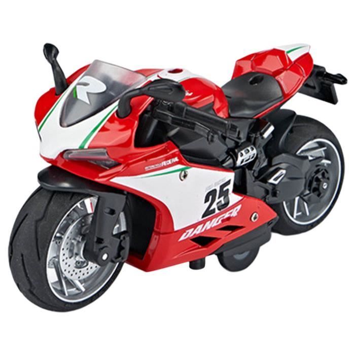 Risopen Jouet de modélisme de moto 1:12 compatible avec Honda Glodwing en métal moulé sous