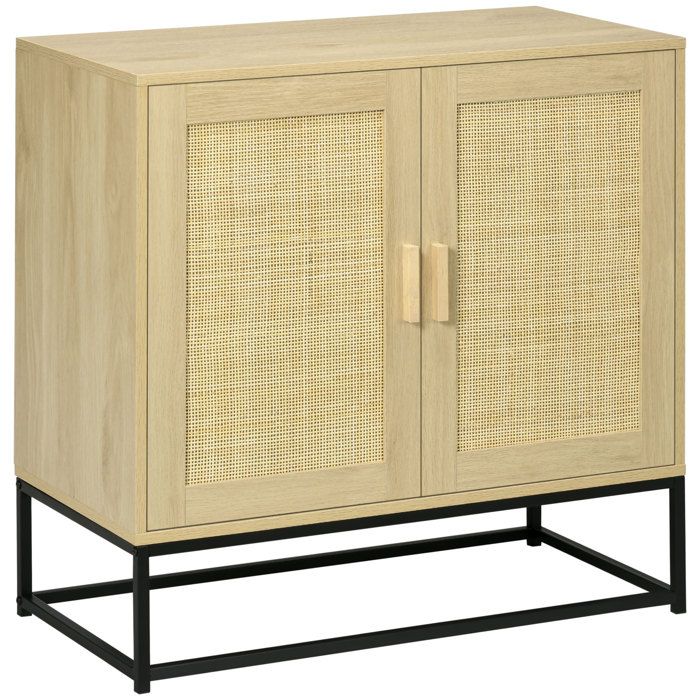 Étagère Bibliothèque 4 Niveaux Juliette - 170cm Avec Placard Lattes, Coloris Chêne, IDMarket