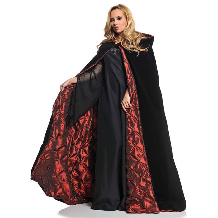 black cape halloween