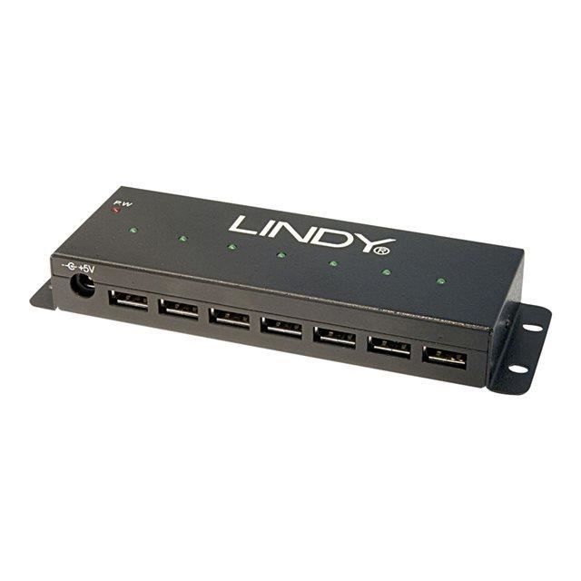 LINDY Hub USB métal - 7 ports USB 2.0