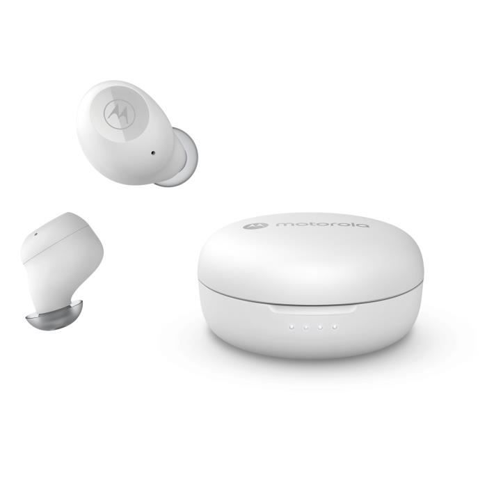 Motorola Sound MOTO BUDS 150 Ecouteurs sans fil Bluetooth Résistant à 'eau et à la Transpiration 18 Heures de Lecture