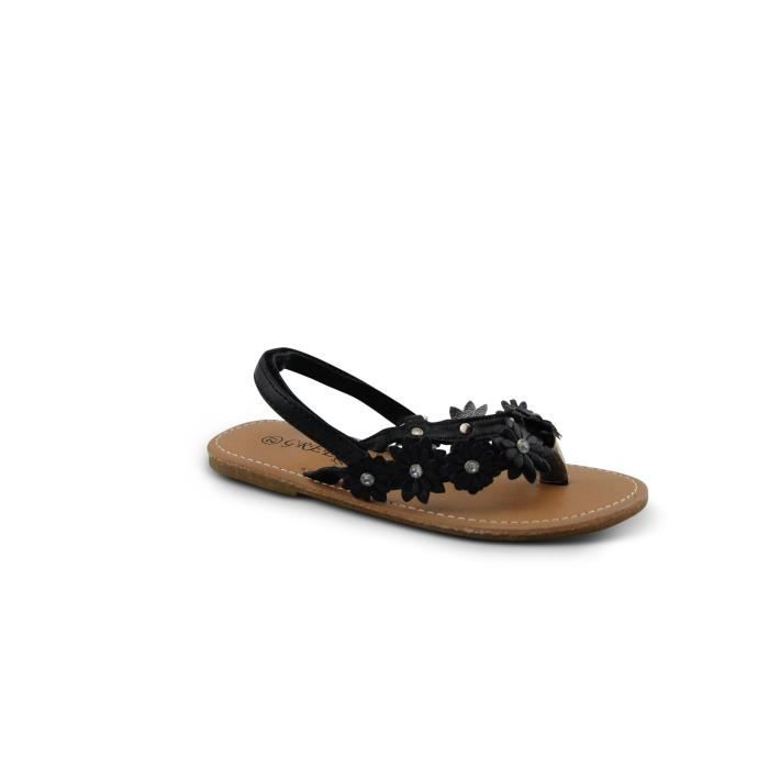 Sandale Bebe Fille A Scratch 23 Au 28 Noir Cdiscount