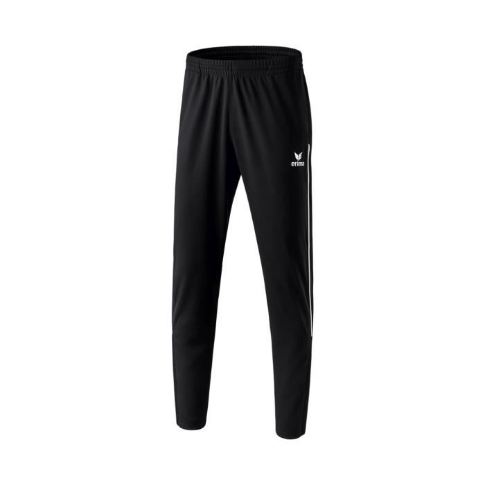Pantalon dentraînement Junior Erima - Noir - Coupe étroite - Empiècement aux Mollets - Piping 2.0 Pantalon dentraînement Junior Erima - Noir - Coupe étroite - Empiècement aux Mollets - Piping 2.0