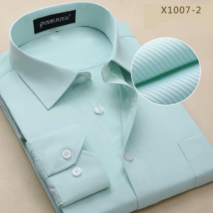 Chemise verte 2025 homme