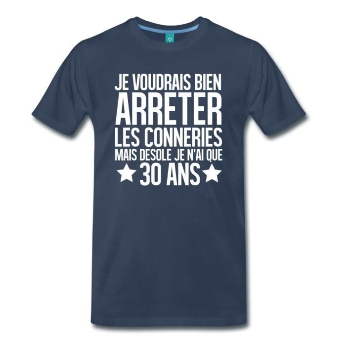 Anniversaire 30 Ans Arreter Les Conneries T Shirt Premium Homme De Spreadshirt Bleu Marine Achat Vente T Shirt Cdiscount Anniversaire 30 Ans Arreter Les Conneries T Shirt Premium Homme De Spreadshirt Bleu Marine Achat Vente T Shirt Cdiscount