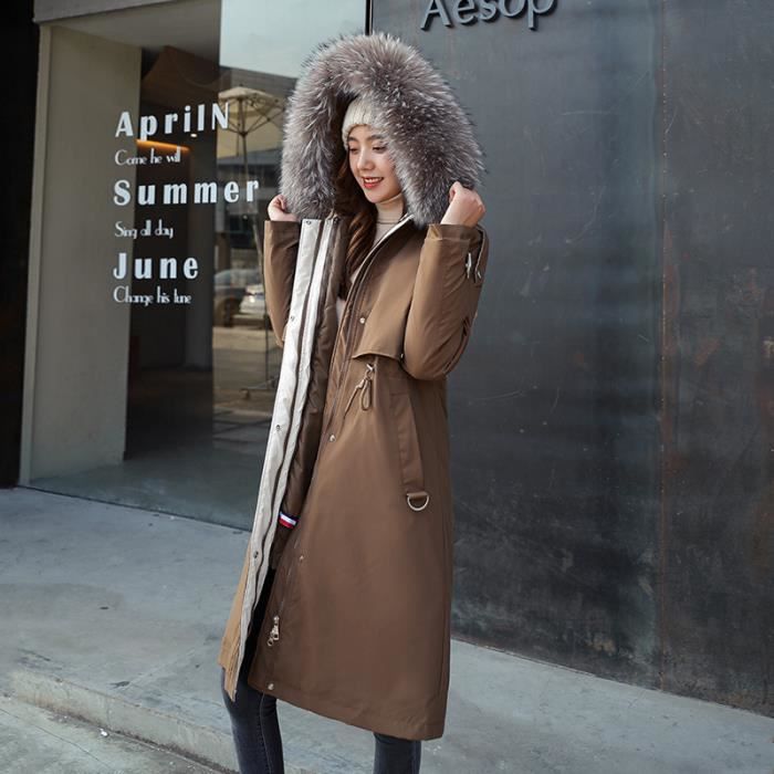 Manteau hiver hotsell femme marron