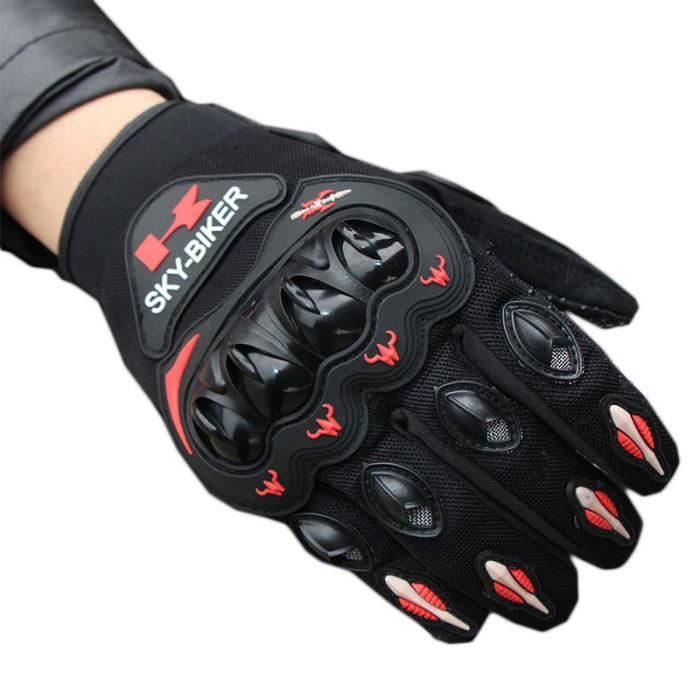 Gants De Course De Moto Longs Demi-doigts,coquille Dure,écran Tactile