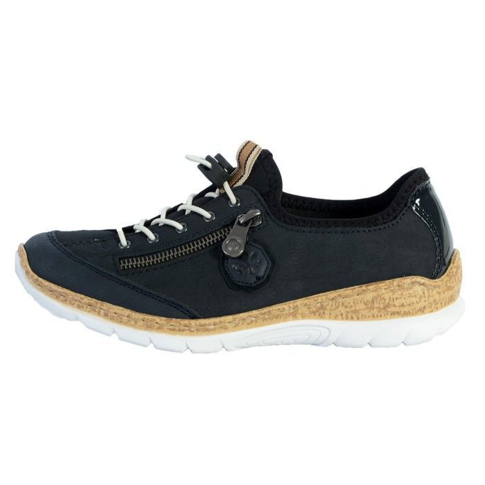 Rieker Baskets - RIEKER - Montreux - Cuir - Fermeture Zip et lacets - Antistress