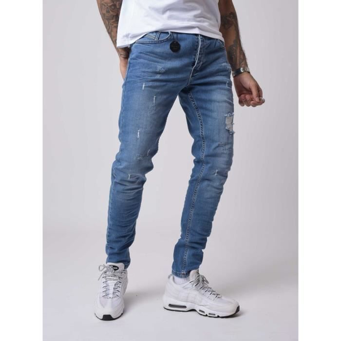 Jean Skinny effet dechire PROJECT X PARIS Homme Bleu Bleu Cdiscount Pret a Porter