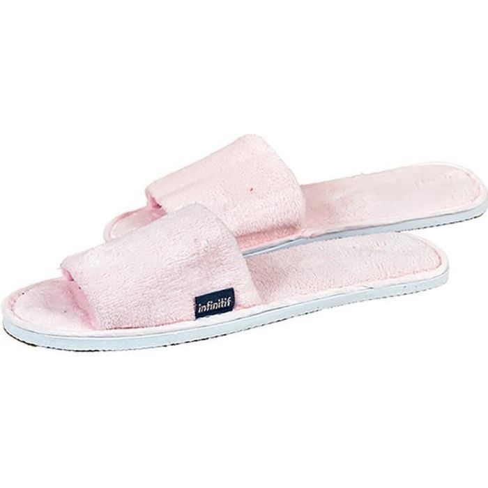 Pantoufle velours femme clearance