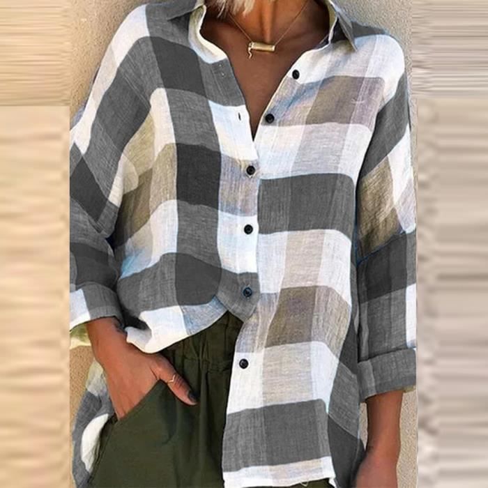 Chemise à carreaux femme - Cdiscount Prêt-à-Porter
