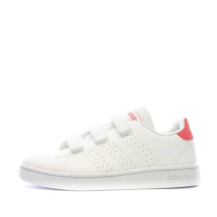 Adidas Chaussures pour Enfant - Adidas - Advantage Cf C - Blanc - Synthétique - Lacets