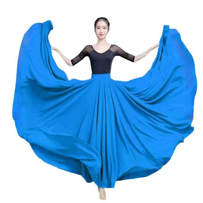 UDARA – Jupe tall en coton et lin, gris clair