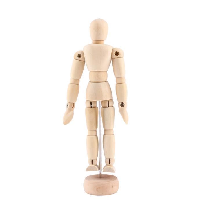 Mikailan - Mannequin d'artiste en bois pour la main et le corps, 14/15/20/30/40 cm, pour le dessin de bandes dessinées et l'art