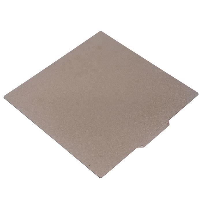 Plaque PEI Double Face Pour Anycubic Kobra 3 - 256 X 268 Mm Acier Flexible Avec Adhérence Mate Renforcée