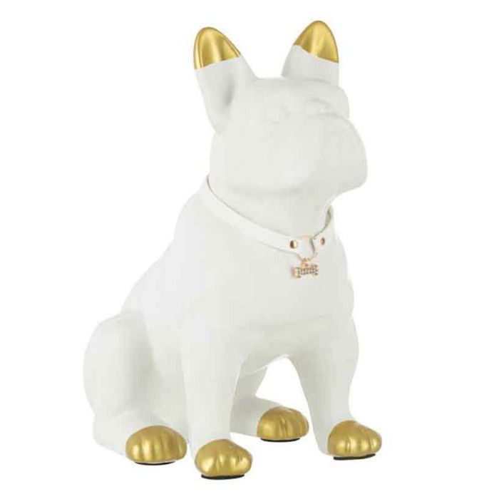 Objet Décoratif Chien Pulli en Céramique, L